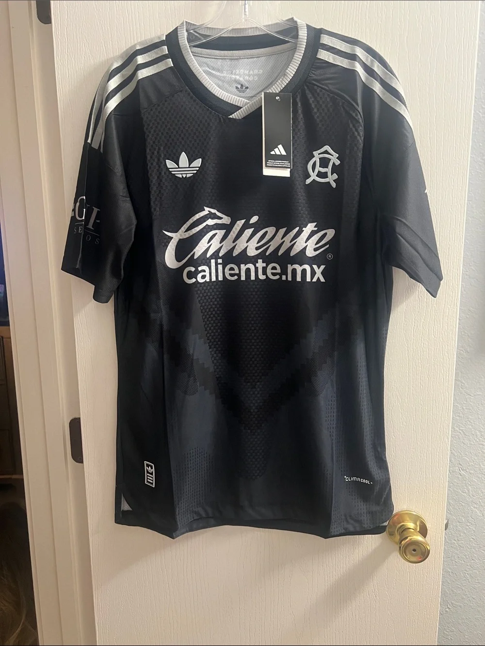 adidas Black Home Games Jersey with White Logos